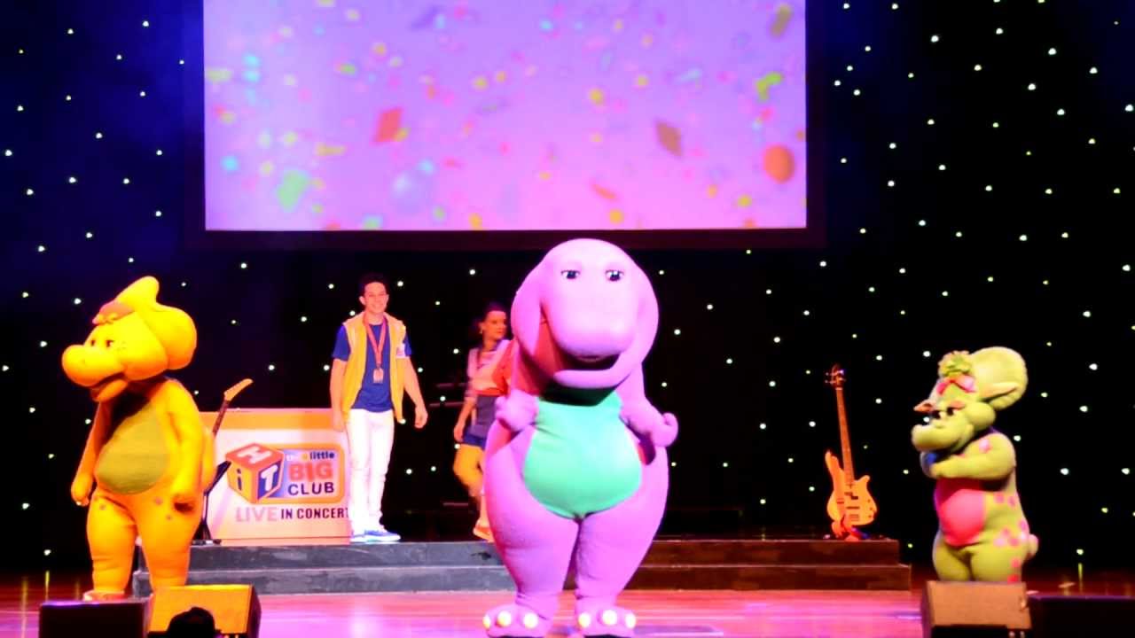 Barney performing 