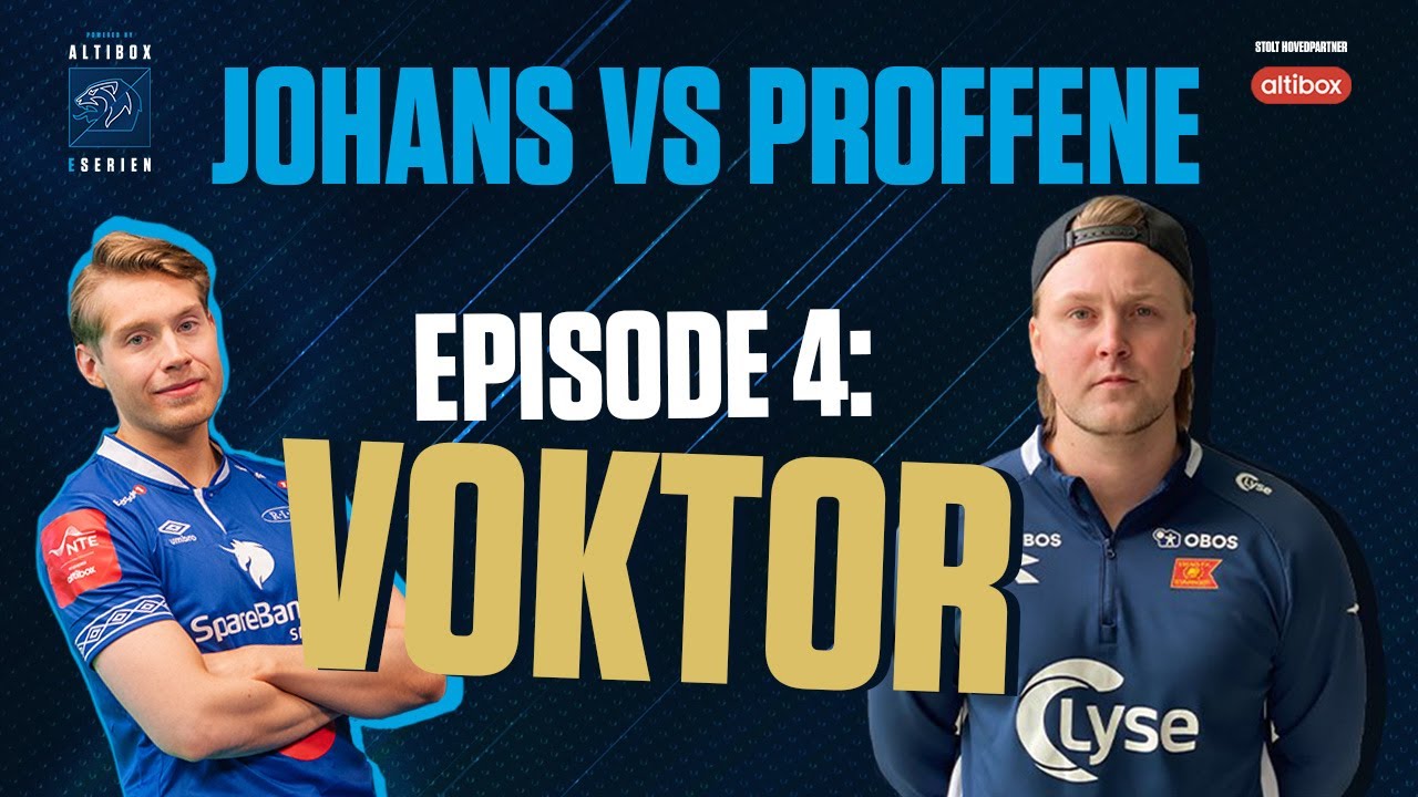 Johans utfordrer PROFFENE i eSerien!🔥 *Johans mot Voktor*