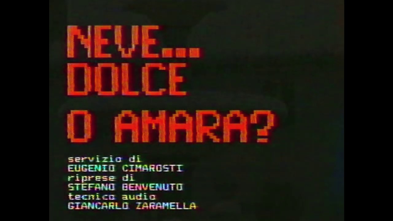 MANIAGO 1987: NEVE DOLCE O AMARA ?
