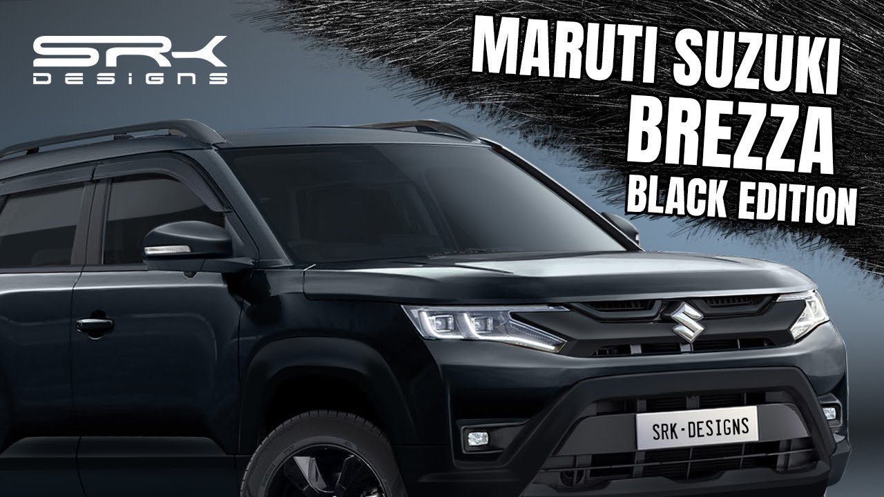 2022 Maruti Suzuki Brezza Black Edition - Rendering | SRK Designs