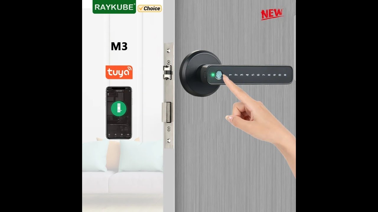 42. Умный дверной замок RAYKUBE M3 для умного дома Tuya.