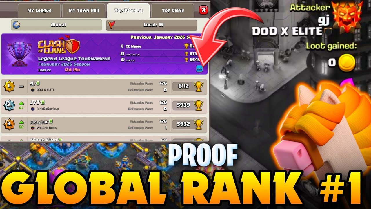  Global Rank #1  Player  strategy REVEALED! | Live Legend League | Clash of Clans
