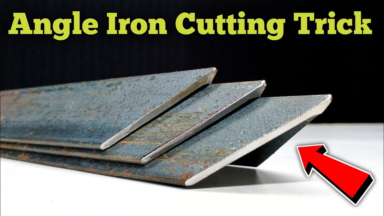 A great idea to cut Angle Iron at 45 Degree