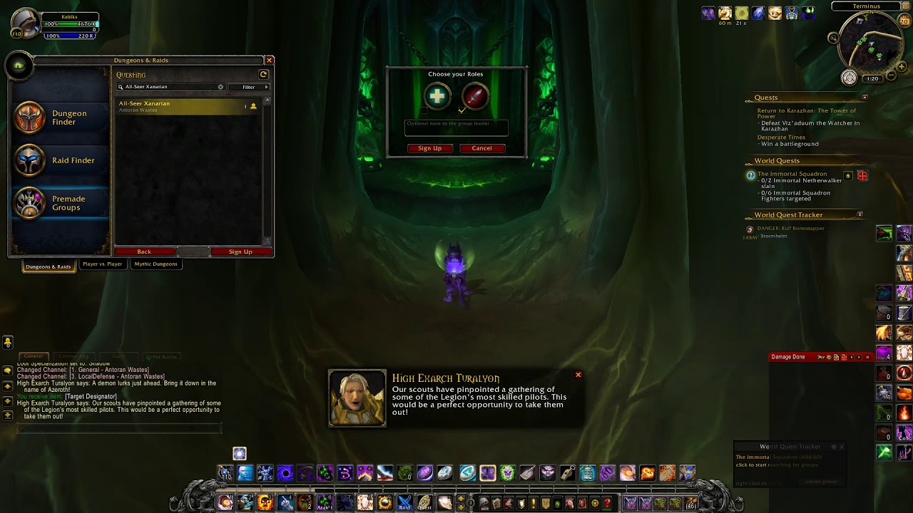 All-Seer Xanarian Argus Antoran Wastes World Quest World of Warcraft