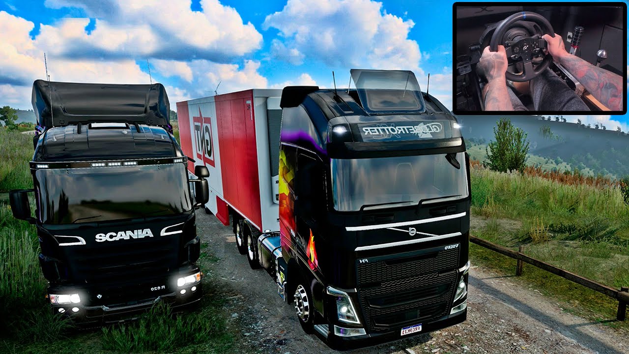 COMPREI UMA ARMA PRA FAZER ESSA VIAGEM - Euro Truck Simulator 2 Online