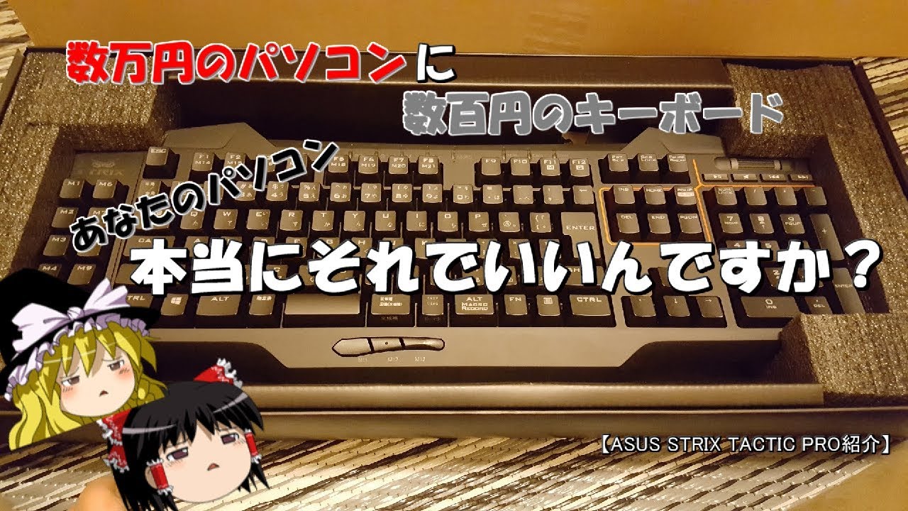 パソコンを触るのが楽しくなる！メカニカルなキーボードで、ワンランク上の世界へ…【ASUS STRIX TACTIC PRO】