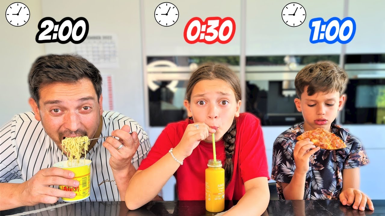 SNEL NORMAAL TRAAG - Voedsel Challenge 🤮