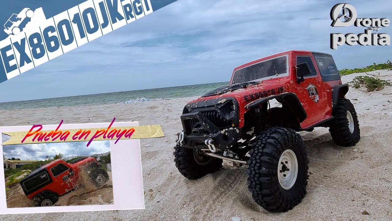 ¡Crawler en la playa! RGT EX86010-JK  me encantan estos Vehículos de RC! |DRONEPEDIA