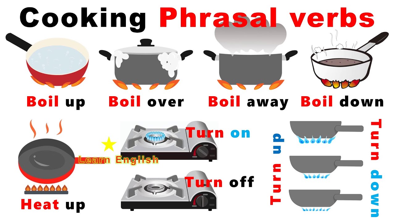 Cooking Phrasal verbs in English