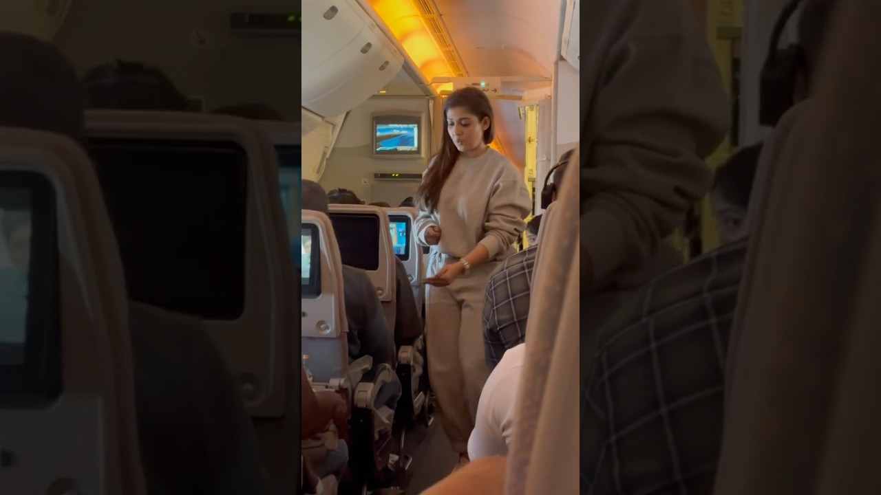 #nayanthara  on Dubai to Chennai flight #Indian actress nayanthara  ​what is nayanthara doing?