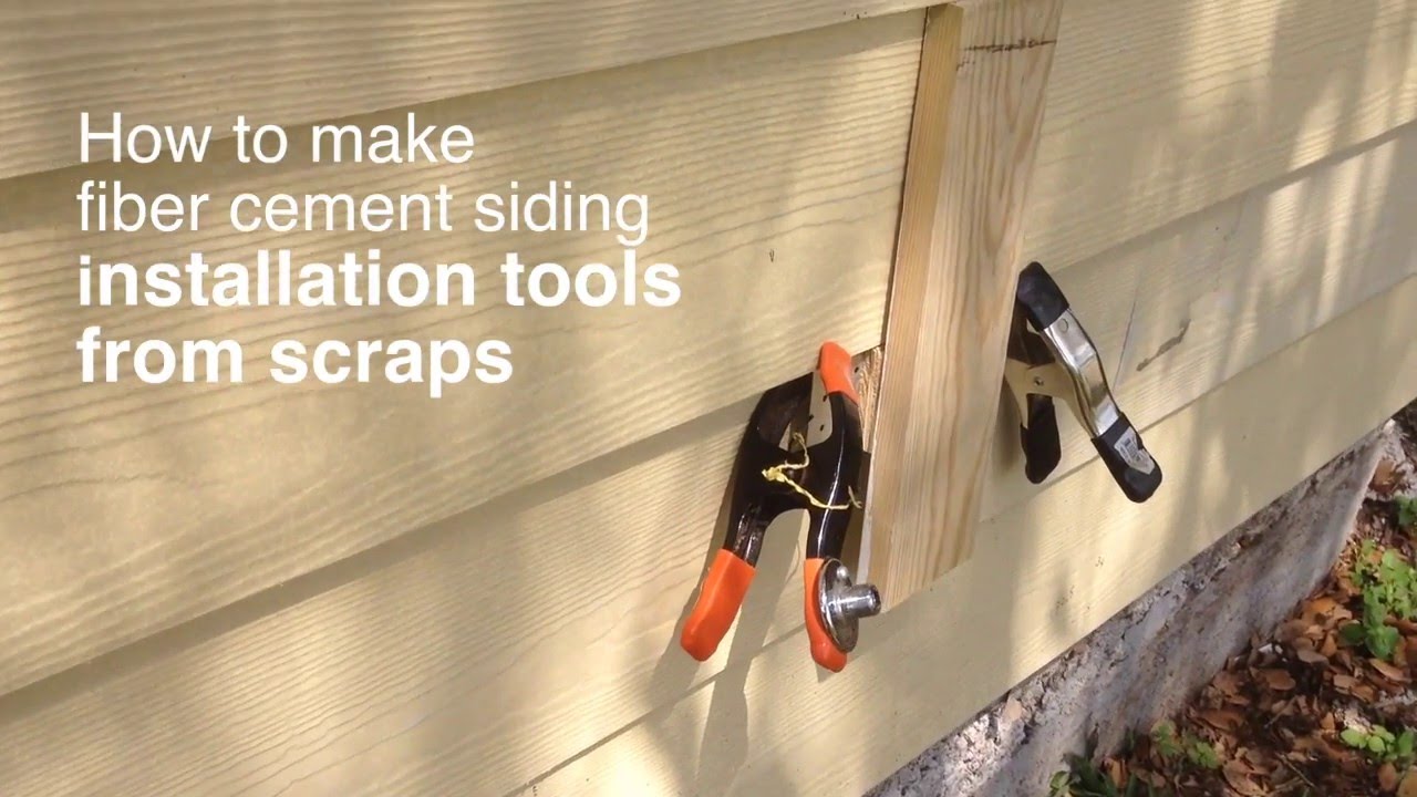 How to make fiber cement siding installation tools from scraps