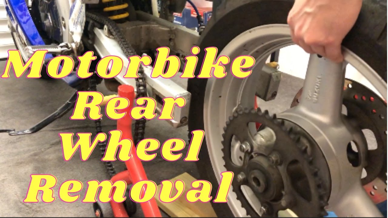 Motorbike Rear Wheel Removal SV650