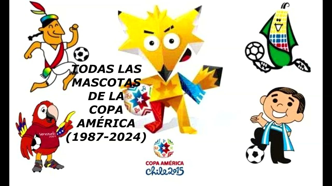 TODAS LAS MASCOTAS OFICIALES DE LA COPA AMÉRICA (1987-2024)
