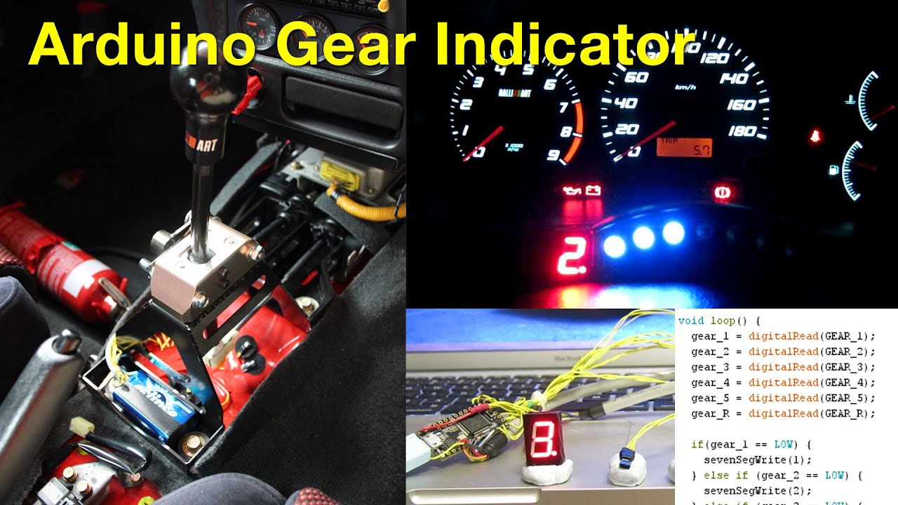 Arduino Manual Transmission Gear Position Indicator