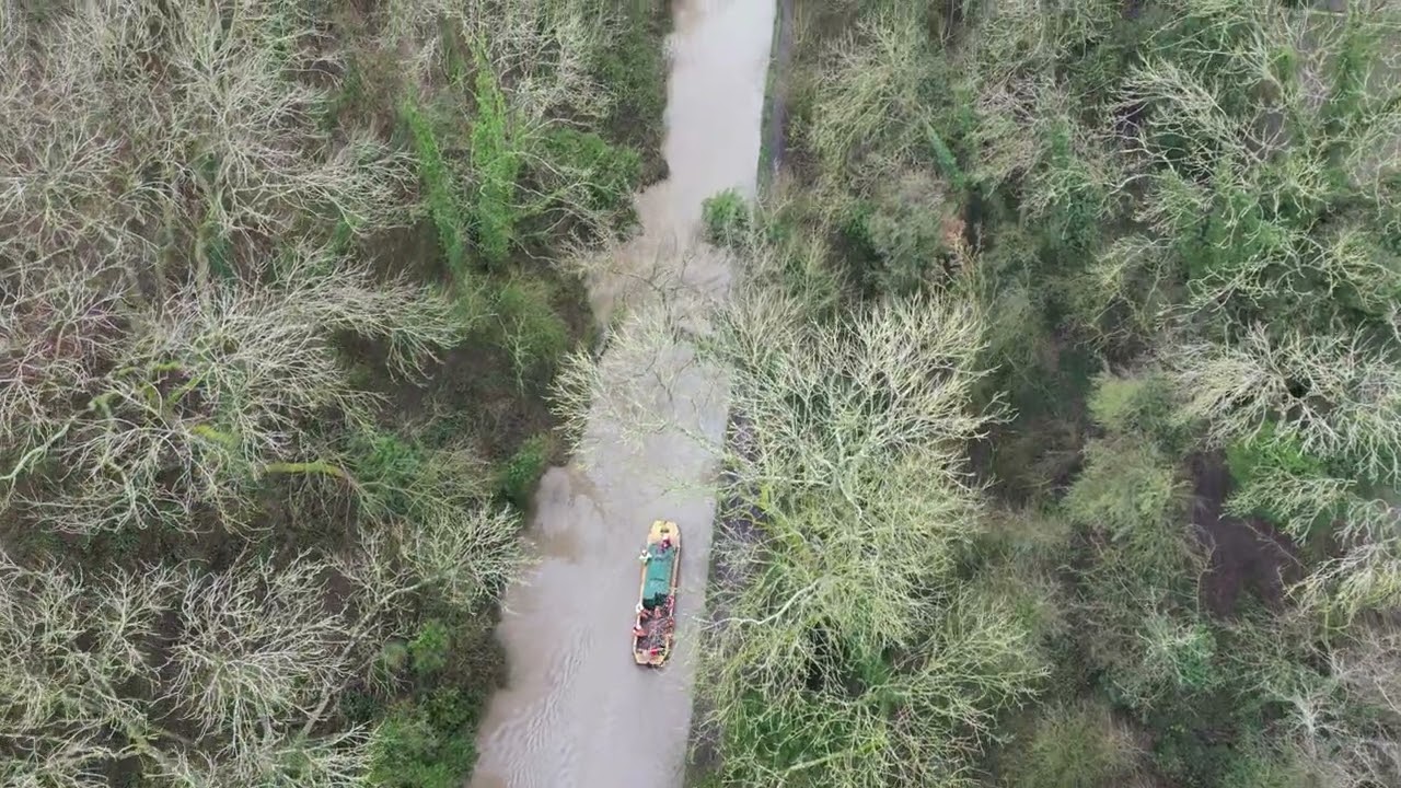 Rugby & District from Above - Massive Landslide on the Oxford Canal near Easenhall - Feb 2024
