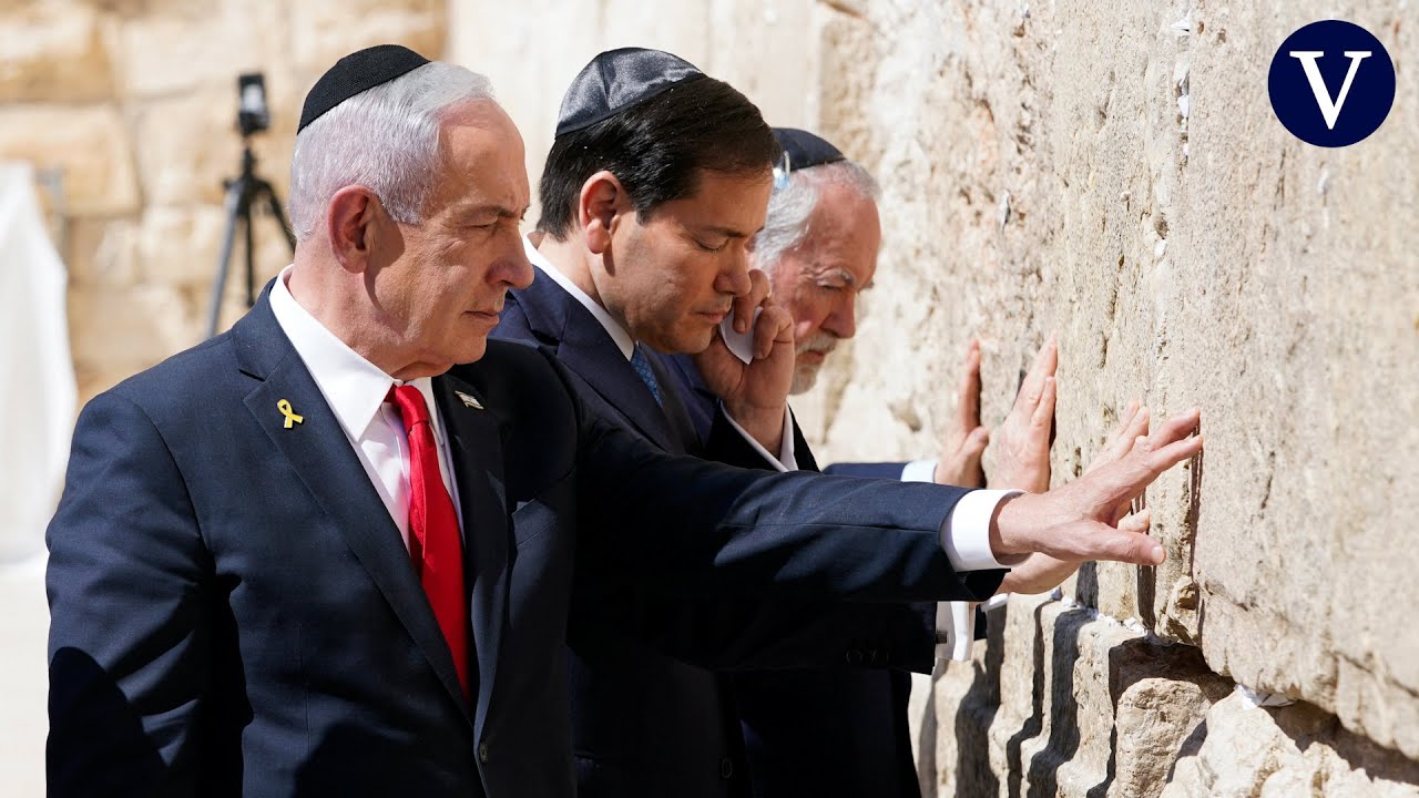 Marco Rubio visita el Muro de las Lamentaciones con Netanyahu