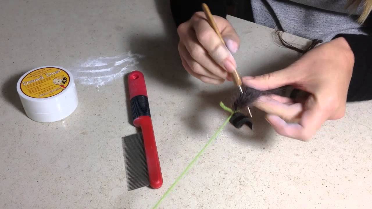 How to make dreadlocks by backcombing and crocheting