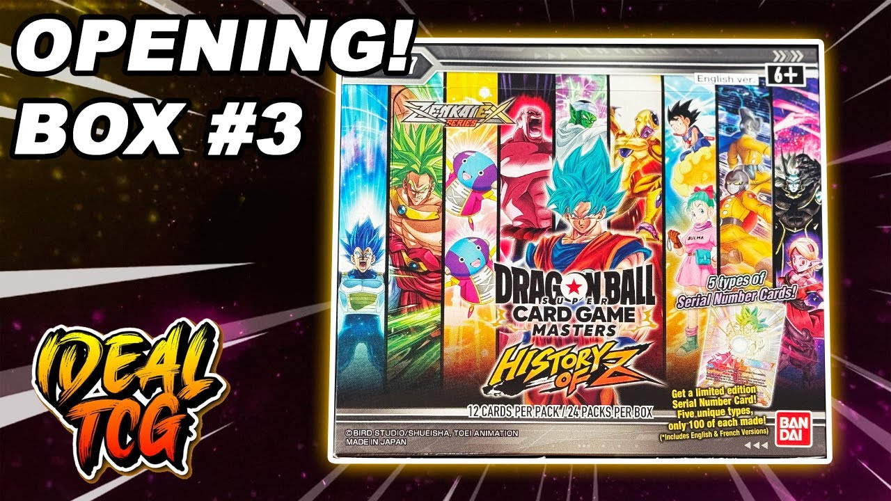 Dragon Ball Super TCG History of Z Booster Box 3 Opening!