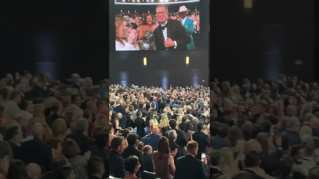 The Crowd Erupts With Applause for Stephen Colbert at the #Emmys as He Wins for Best Talk Series