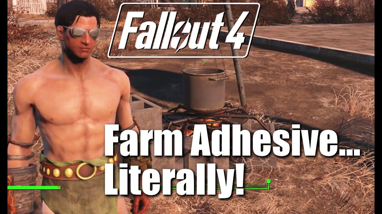 Fallout 4 TIPS: How To Farm Adhesive  - literally!