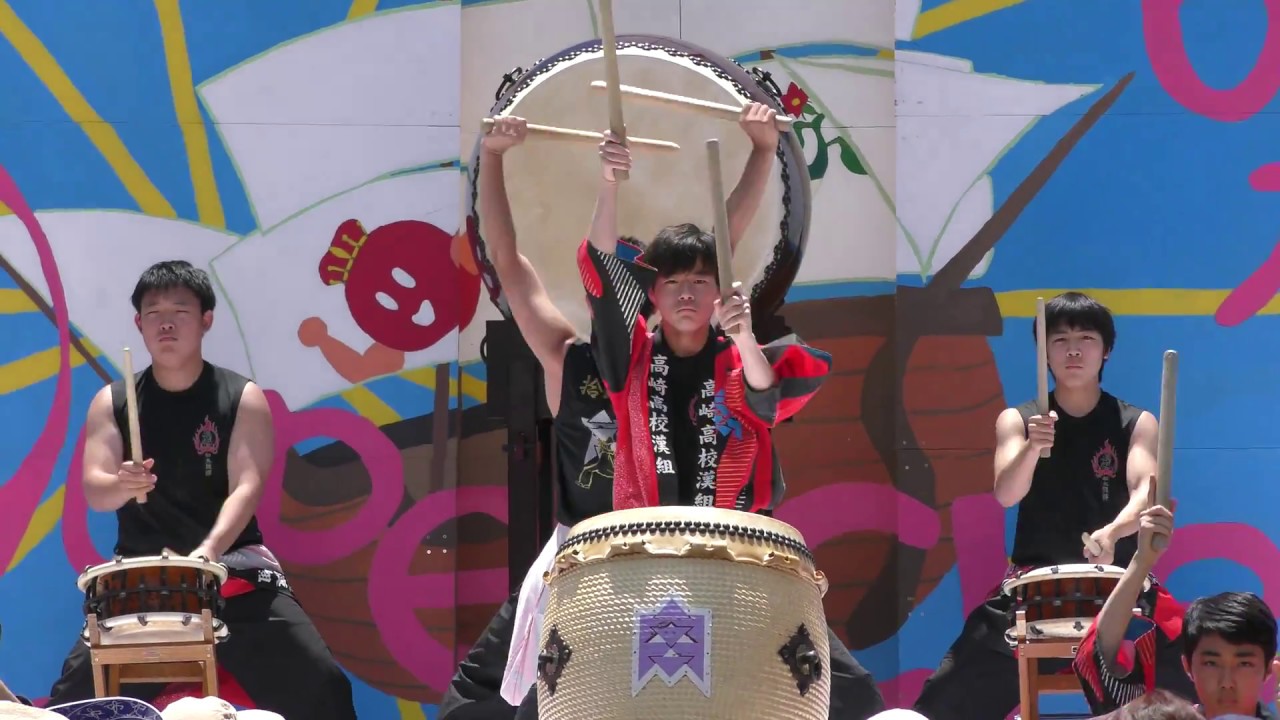 【群馬県立高崎高等学校　第66回　翠巒祭】  イベントステージ 1　 和太鼓　①