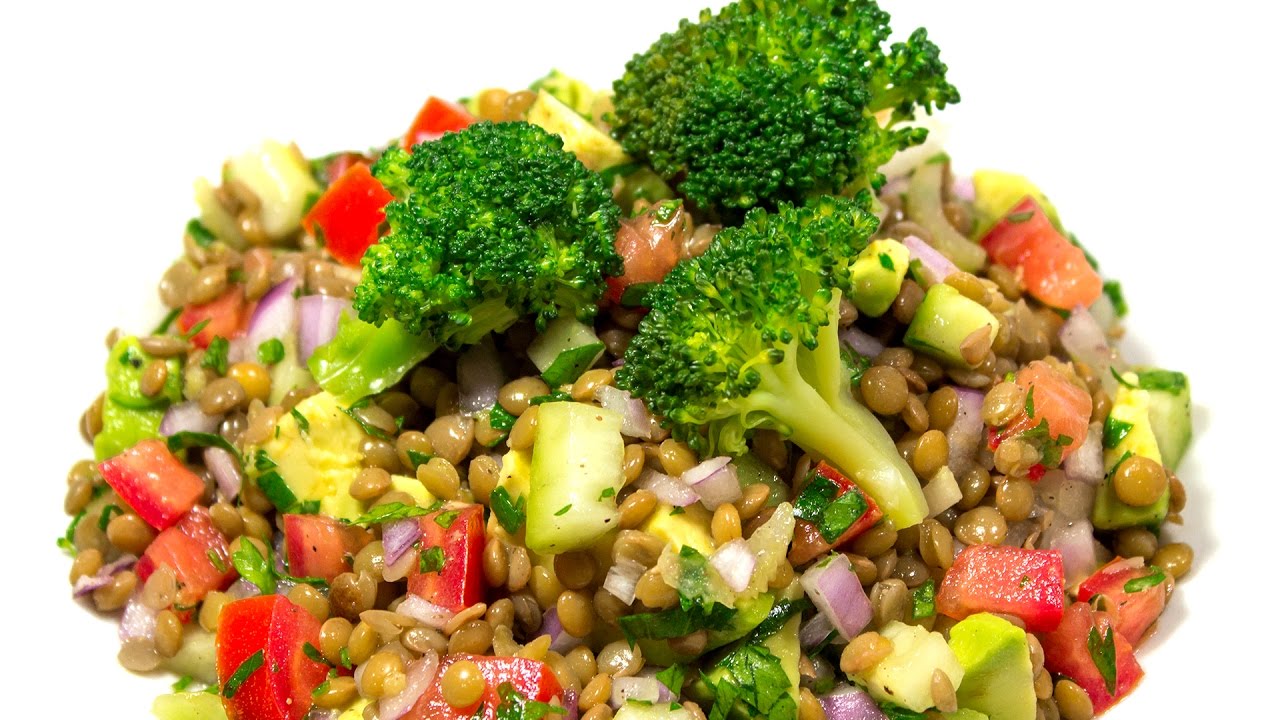 ENSALADA DE LENTEJAS | PLATO VEGETARIANO | Sazón y Corazón