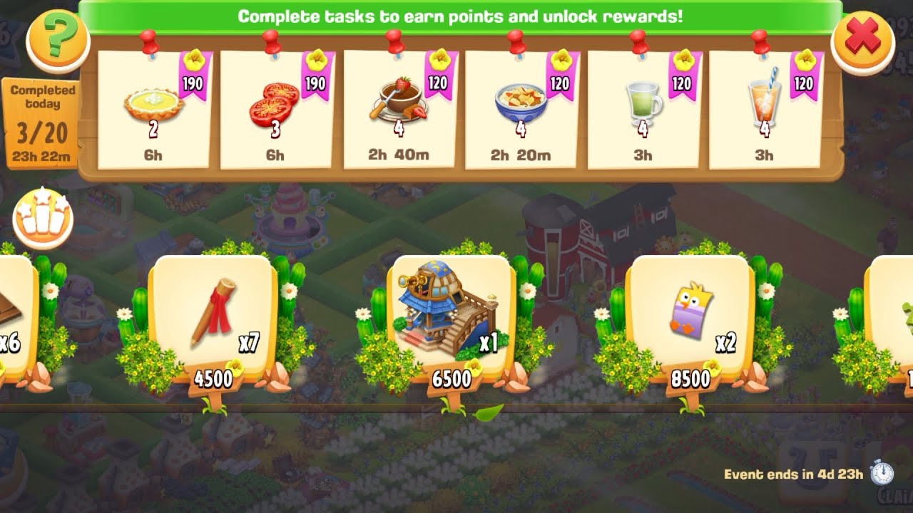 Hay day Spring Task Challenge Begins🌻