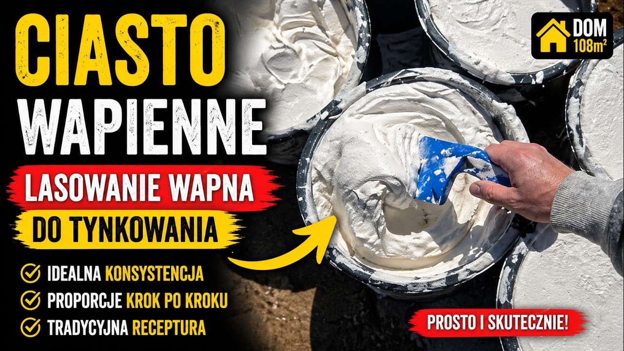 🔴EP.65 Ciasto wapienne. Lasowanie wapna do tynkowania