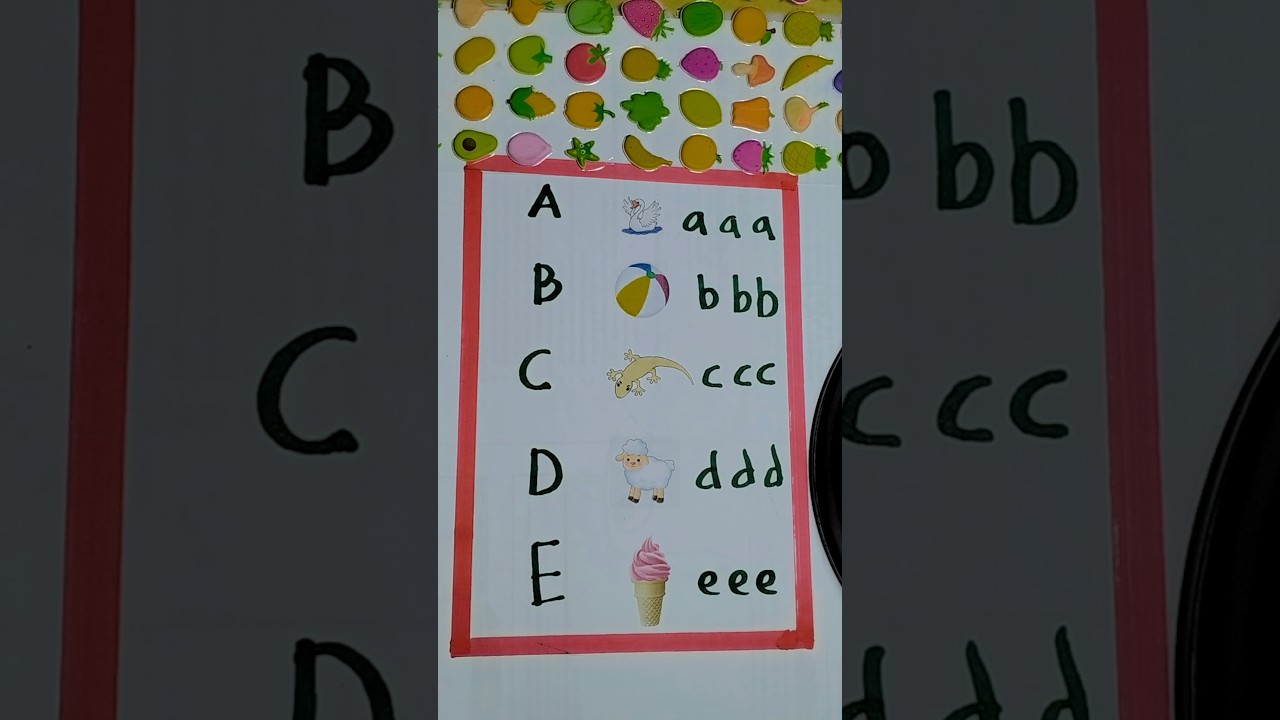 mengenal huruf A - E #education #belajar #belajaritumenyenangkan #shortvideo #shorts