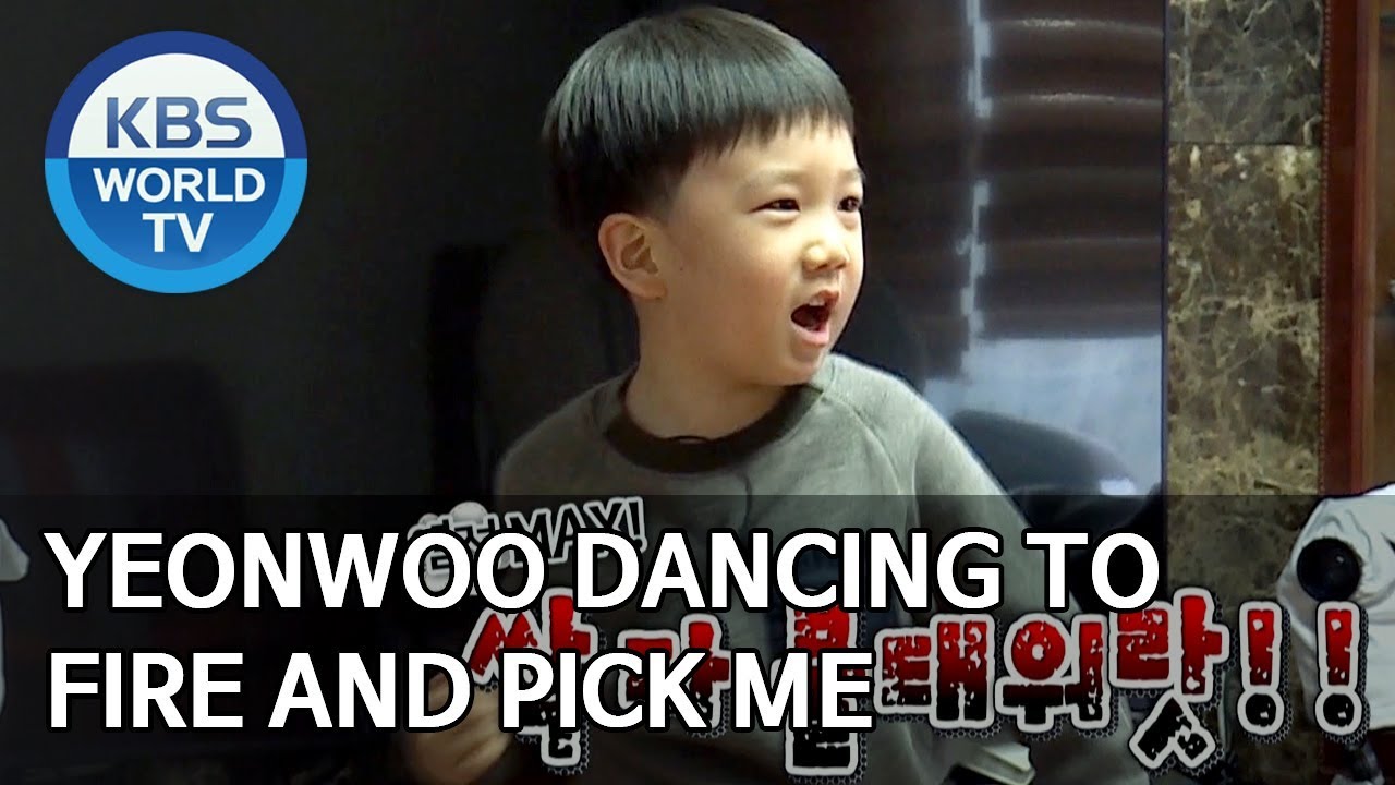 Yeonwoo dancing to FIRE and PICK ME [The Return of Superman/2019.12.29]