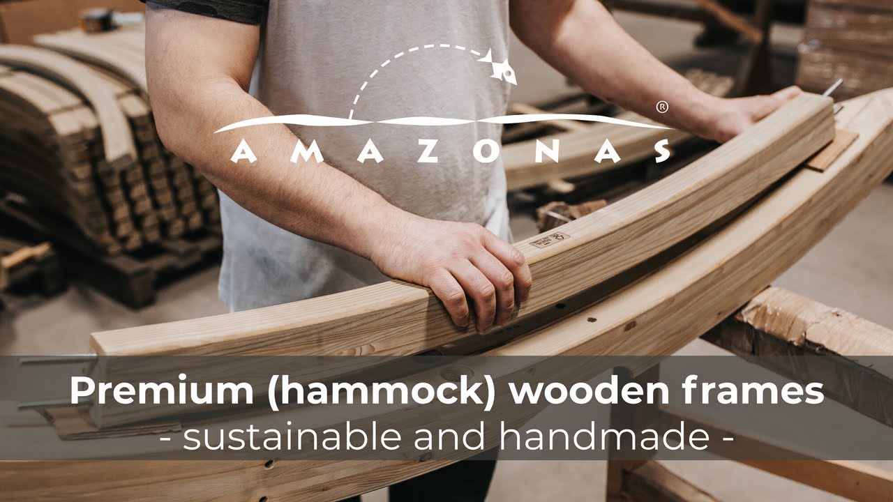 AMAZONAS wooden frames for hammocks and hanging chairs - Sustainable production in Poland