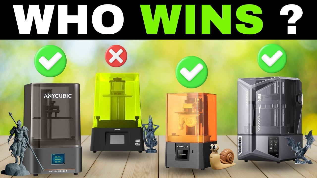 ✅ TOP 10 Best RESIN 3D Printers for Miniatures & Large Builds [2026]🧪 4K for Beginners & Pros Review