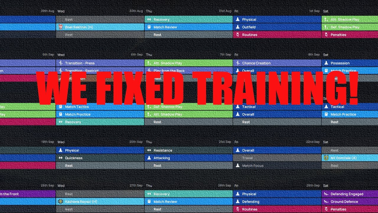 We Fixed Football Manager's Training System