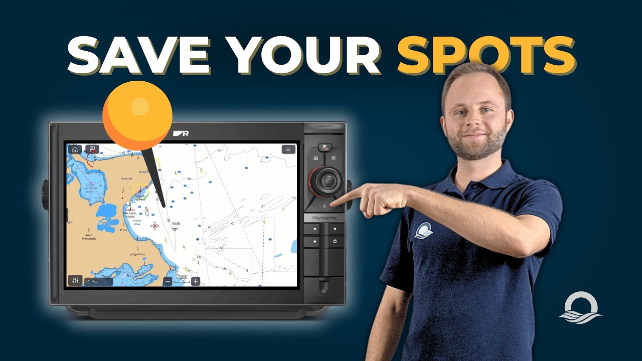 RAYMARINE AXIOM Tutorial: How to create waypoints & tracks