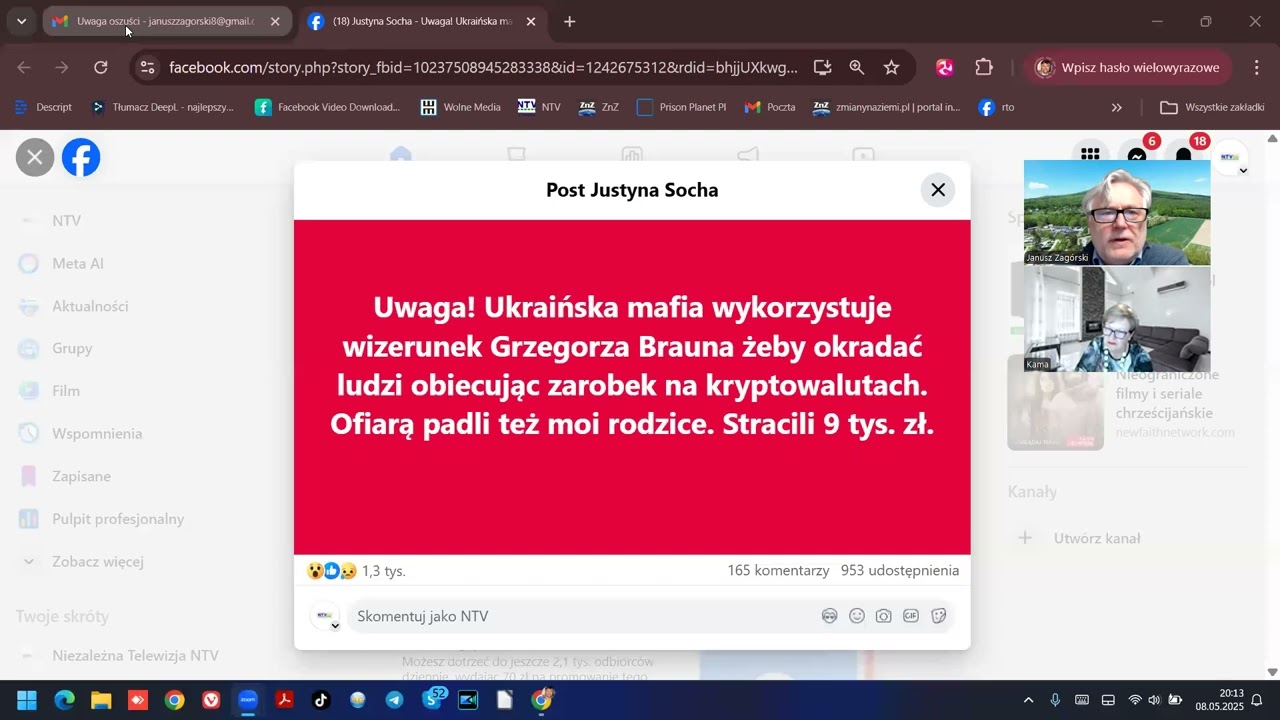 Stop oszustwom w internecie - Krystyna Maciąg. Filmiki AI coraz lepiej podszywają się pod ludzi.