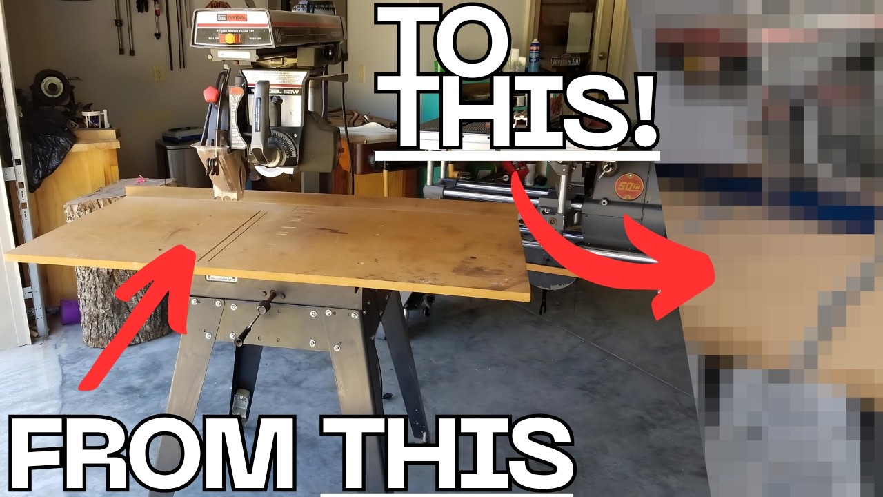 Building a Mr. Sawdust Table for my Radial Arm Saw!