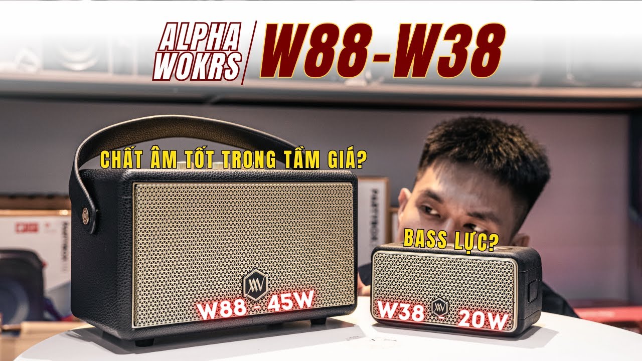 Bass Test Alpha Works W88/W38 - Loa Bluetooth Giá Rẻ Bass Cực Căng!