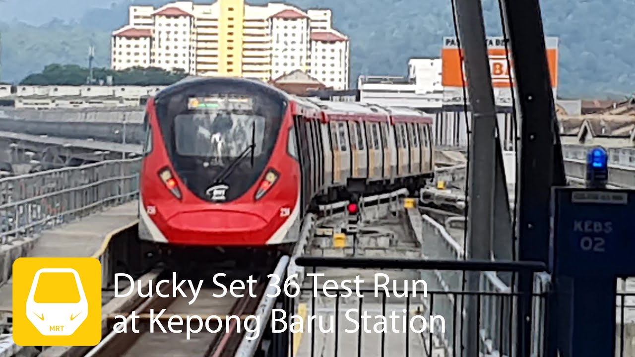 MRT PUTRAJAYA LINE (SSP LINE) DUCKY SET 36 TEST RUN AT KEPONG BARU STATION