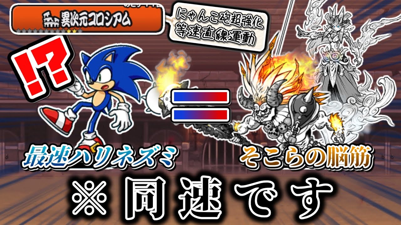 うわっ、私のソニック、遅すぎ...？　ゼロに向かって 本アカにゃんこ大戦争【ゆっくり実況】【異次元コロシアム】