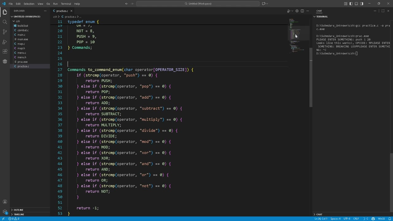 Day 5 of learning C to make Terminal RPG