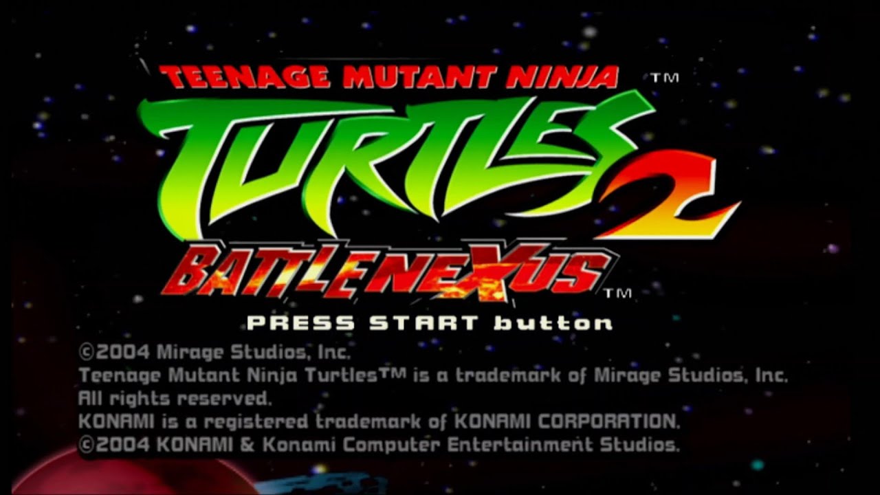 Teenage Mutant Ninja Turtles 2: Battle Nexus PS2 Intro & Music