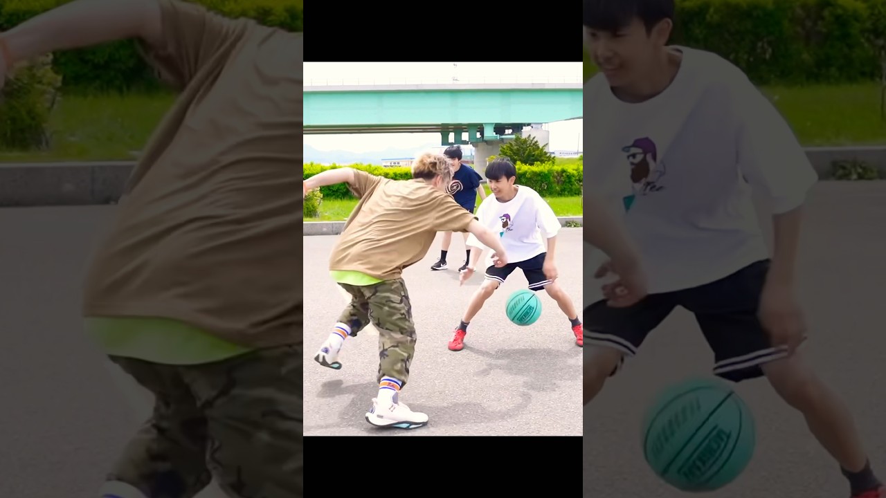 こんなパスフェイクあり！？⛹️  #whitea #streetball #バスケ #バスケットボール #basketball #ハンドリング #ballislife