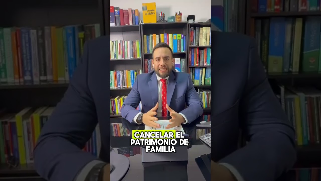 Cancelación del patrimonio de familia inembargable, por vía notarial.