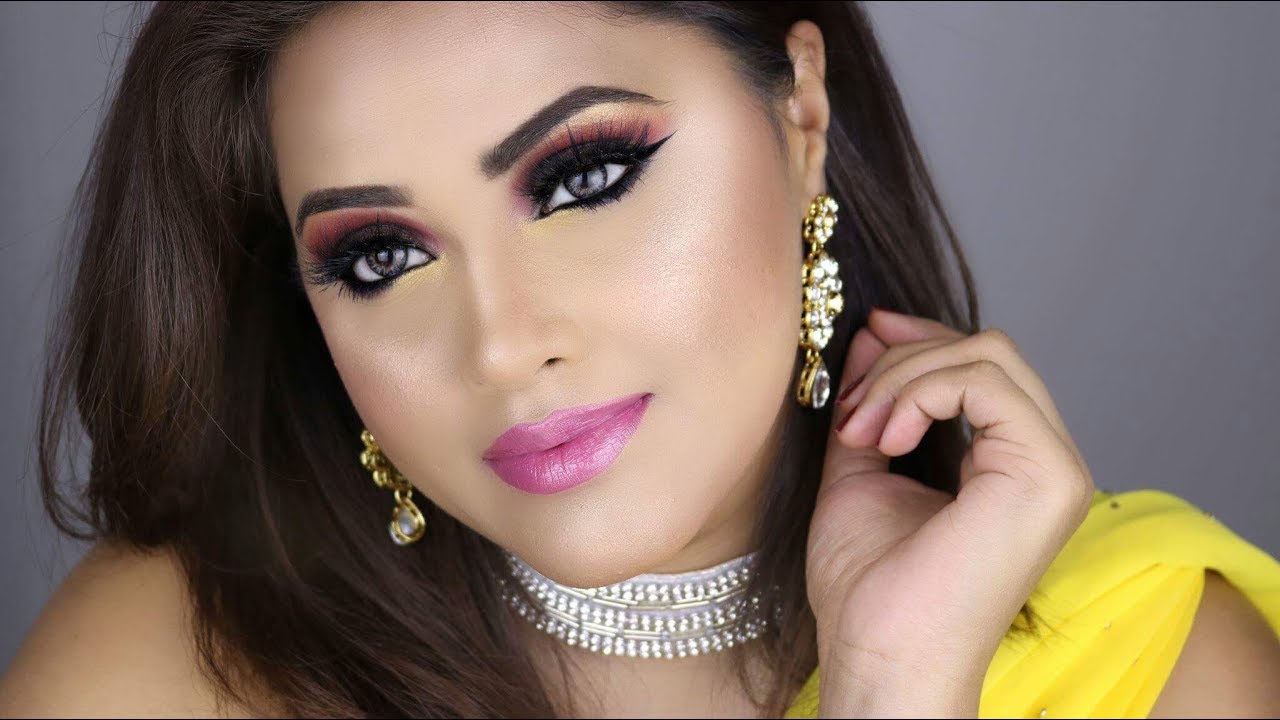 Diwali Makeup and Hair | 🌅 Sunset eyeshadow | MakeupbyAzmeree