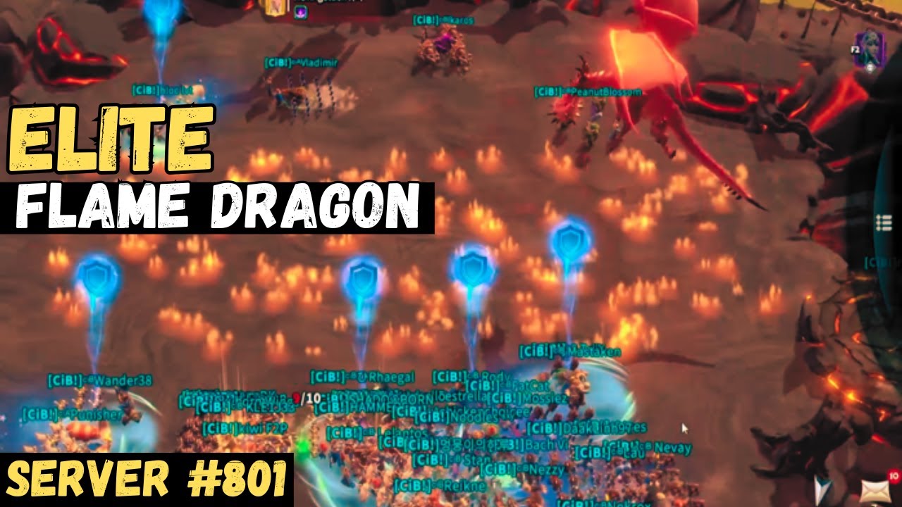 Elite Flame Dragon Behemoth Fight | Call of Dragons Server 801 | Crowned in Blood