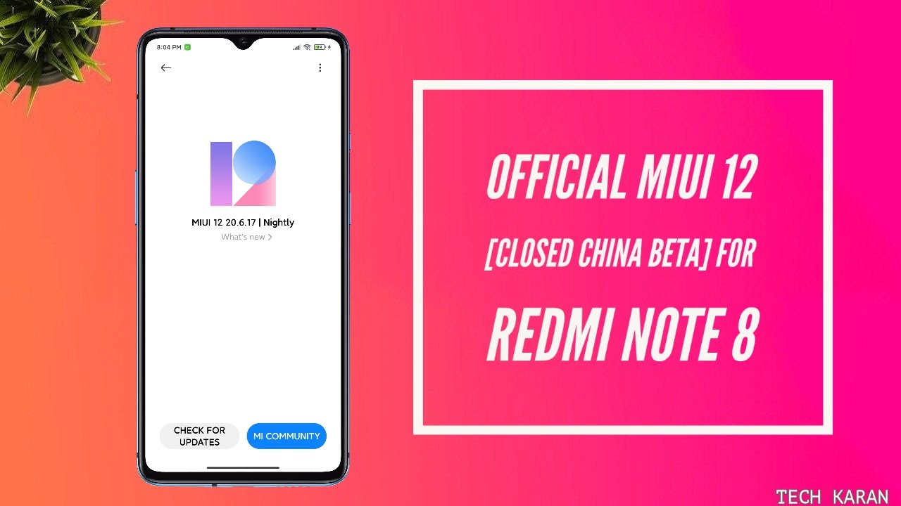 OFFICIAL MIUI 12 China BETA for Redmi Note 8 | Install & REVIEW🔥