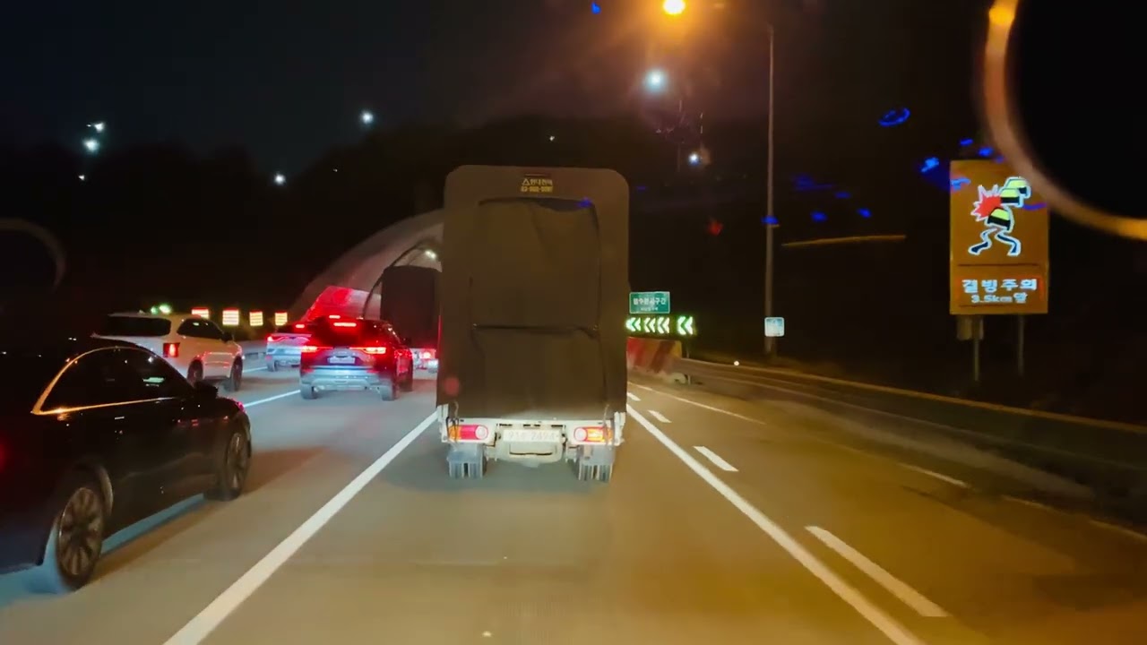 [drive vlog.EP19]-Korea road driving video (금요일 퇴근길 강병북로) “no music , no talking