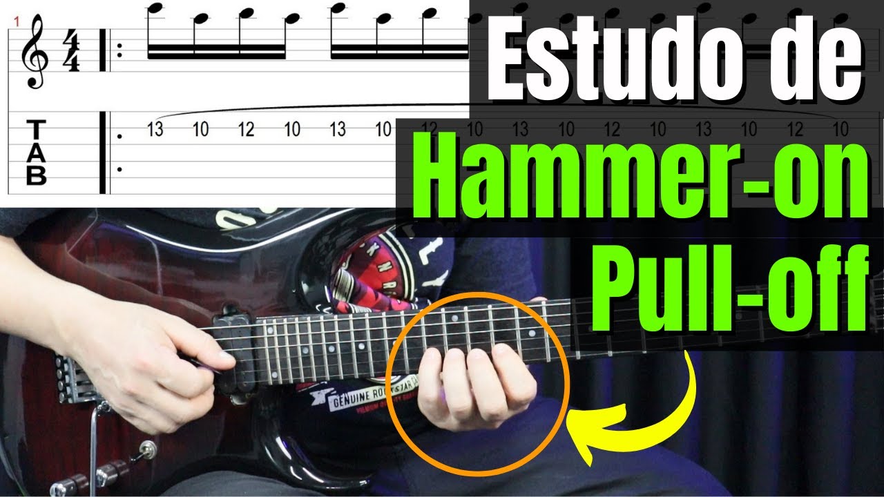 Um dos Melhores exercícios de Técnica para Guitarra (Hammer-on & Pull-off)
