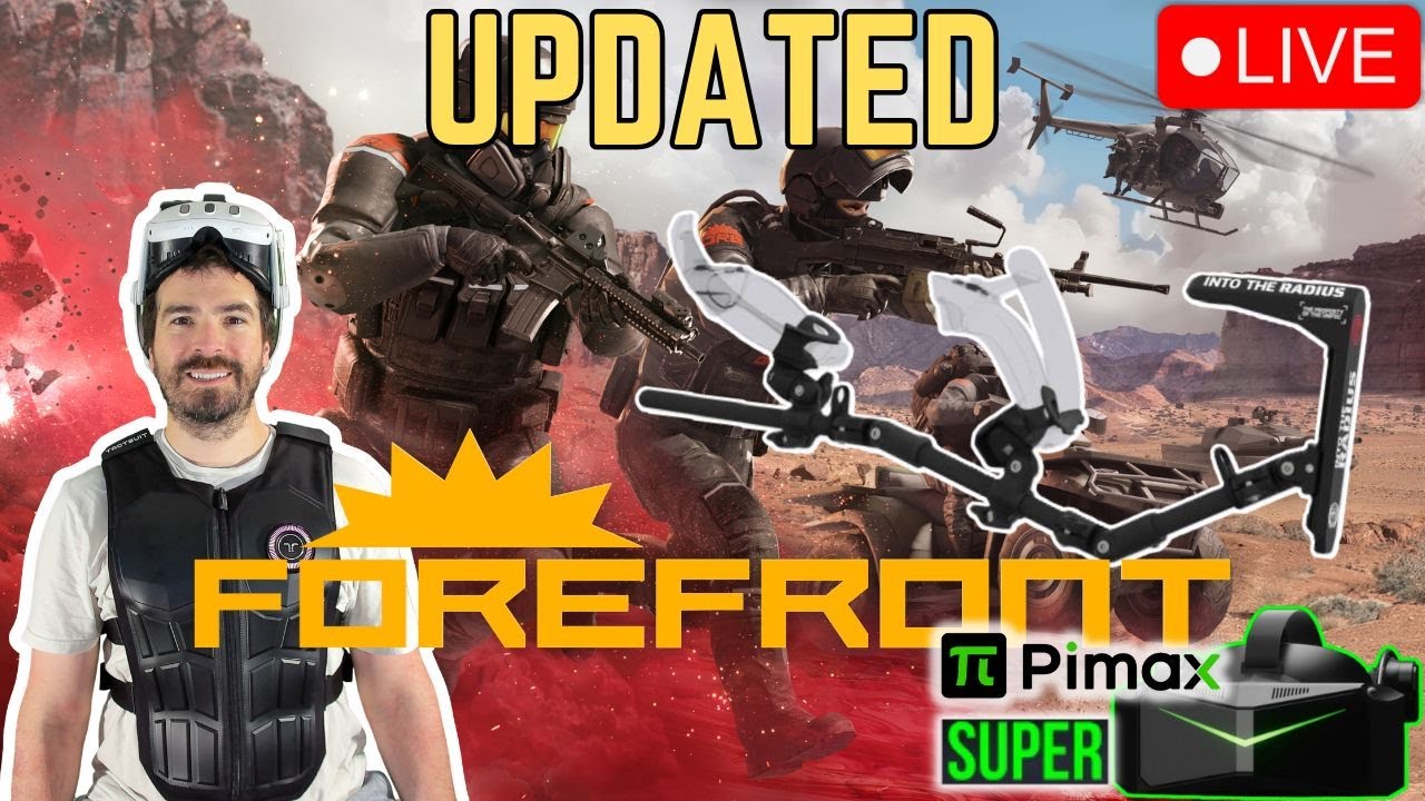 Portrait | BEST New Multiplayer FPS in VR! Forefront! Updated! Pimax Super & MagTube gunstock #live