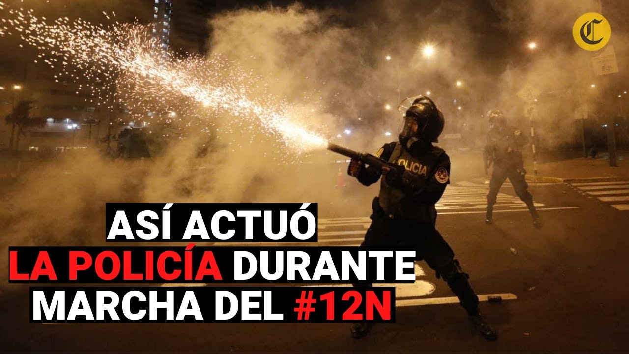 Contradicciones en la PNP: así actuó la policía durante la MARCHA NACIONAL del #12N